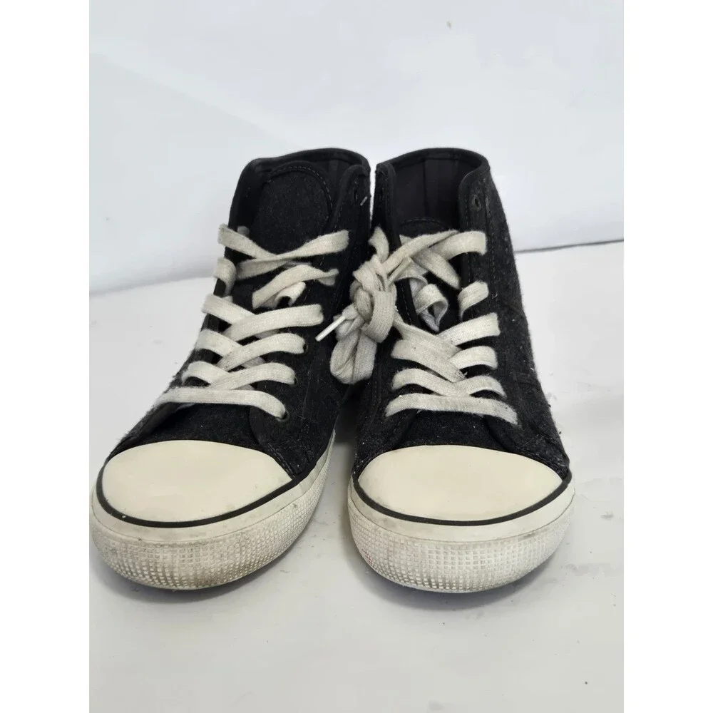 Polo Ralph Lauren Shoes Mens Size 10B Grey January II High Top Leather Sneakers - Picture 3 of 7